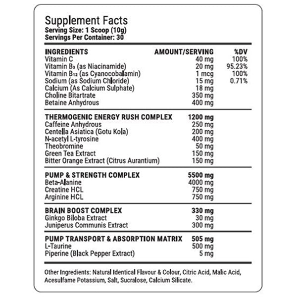 Transformium Nutrition Optimus Pre 300 gm